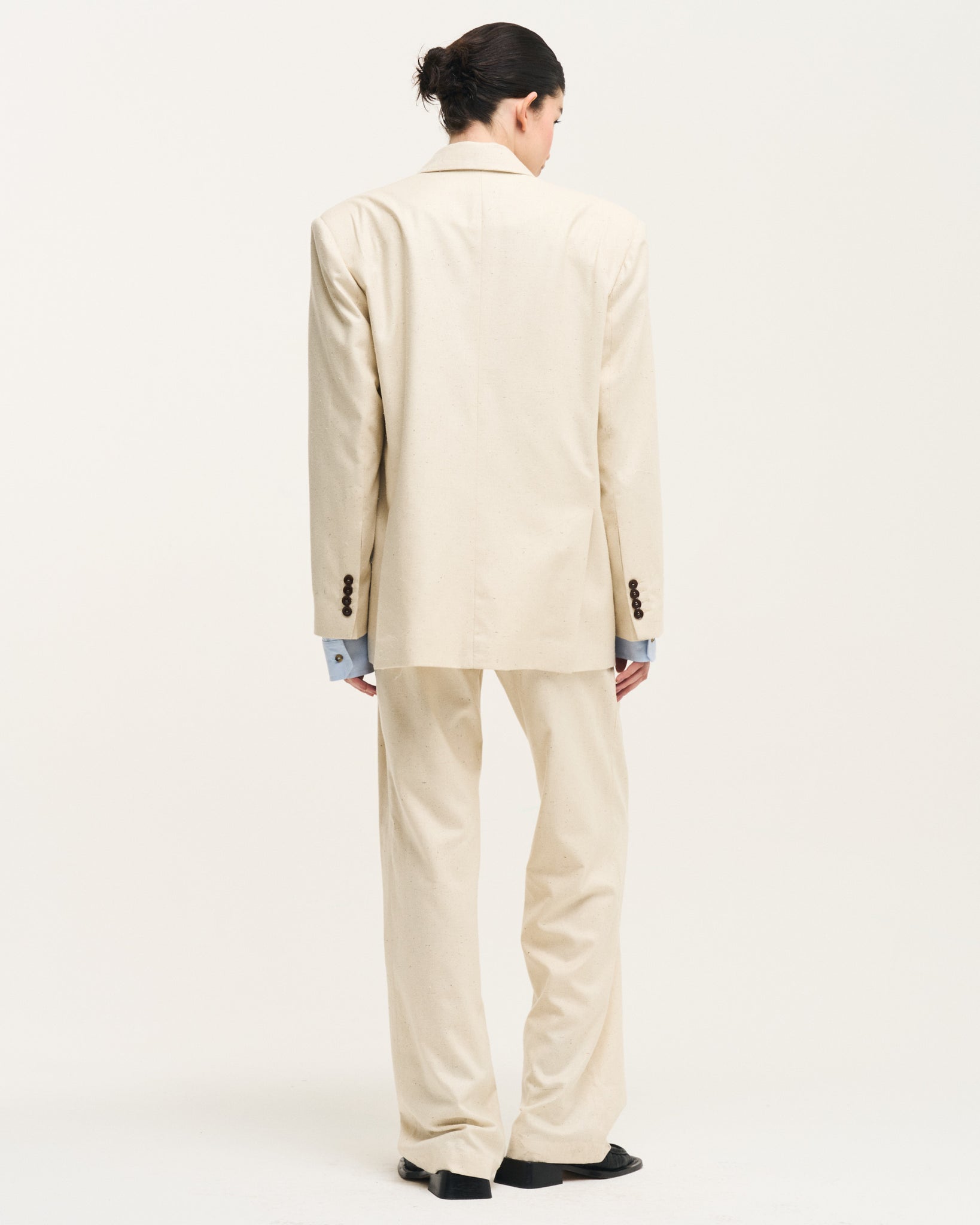 0008 BLAZER OVERSIZED CREMA