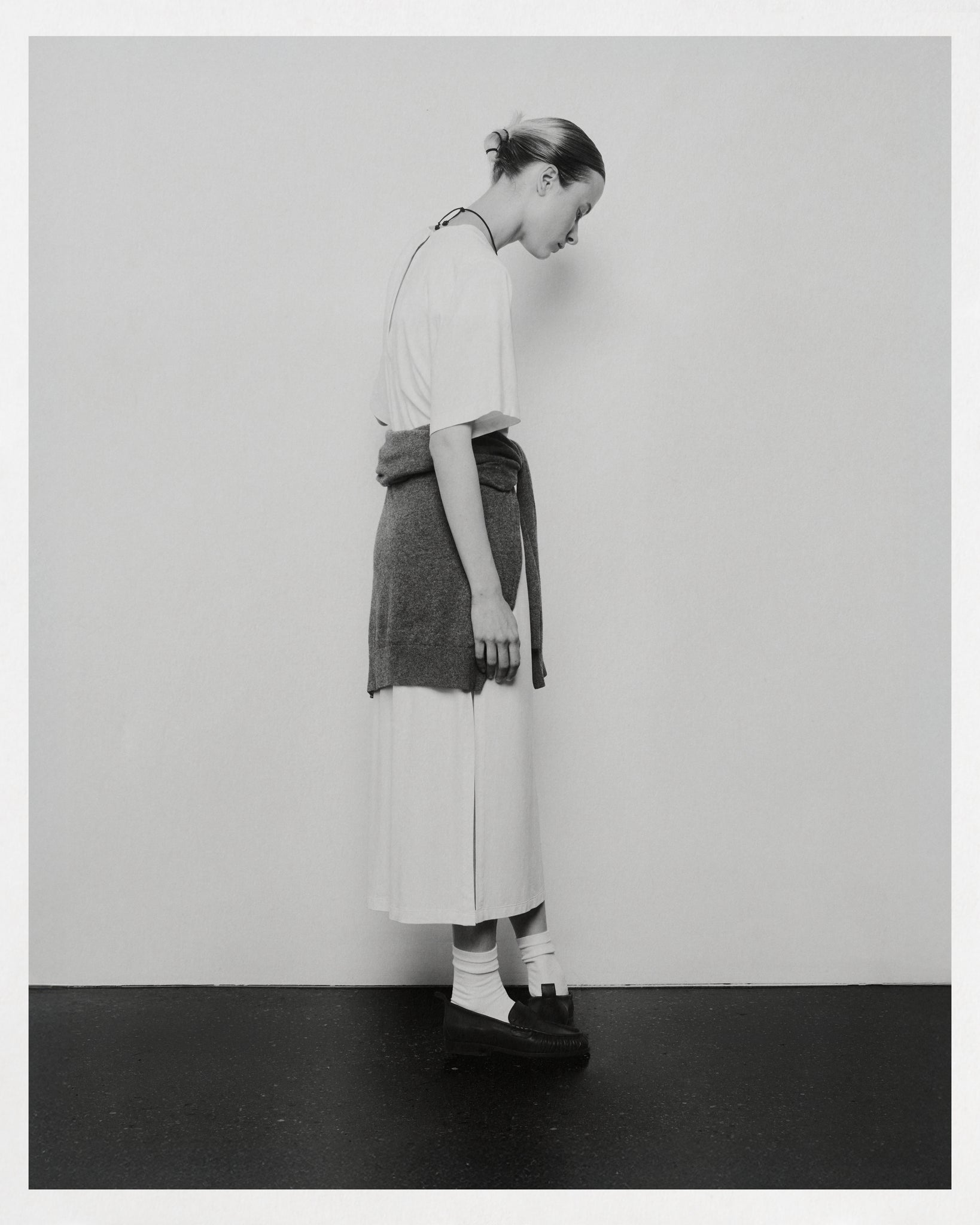 0055 COTTON DRESS CON MANGA BLANCO