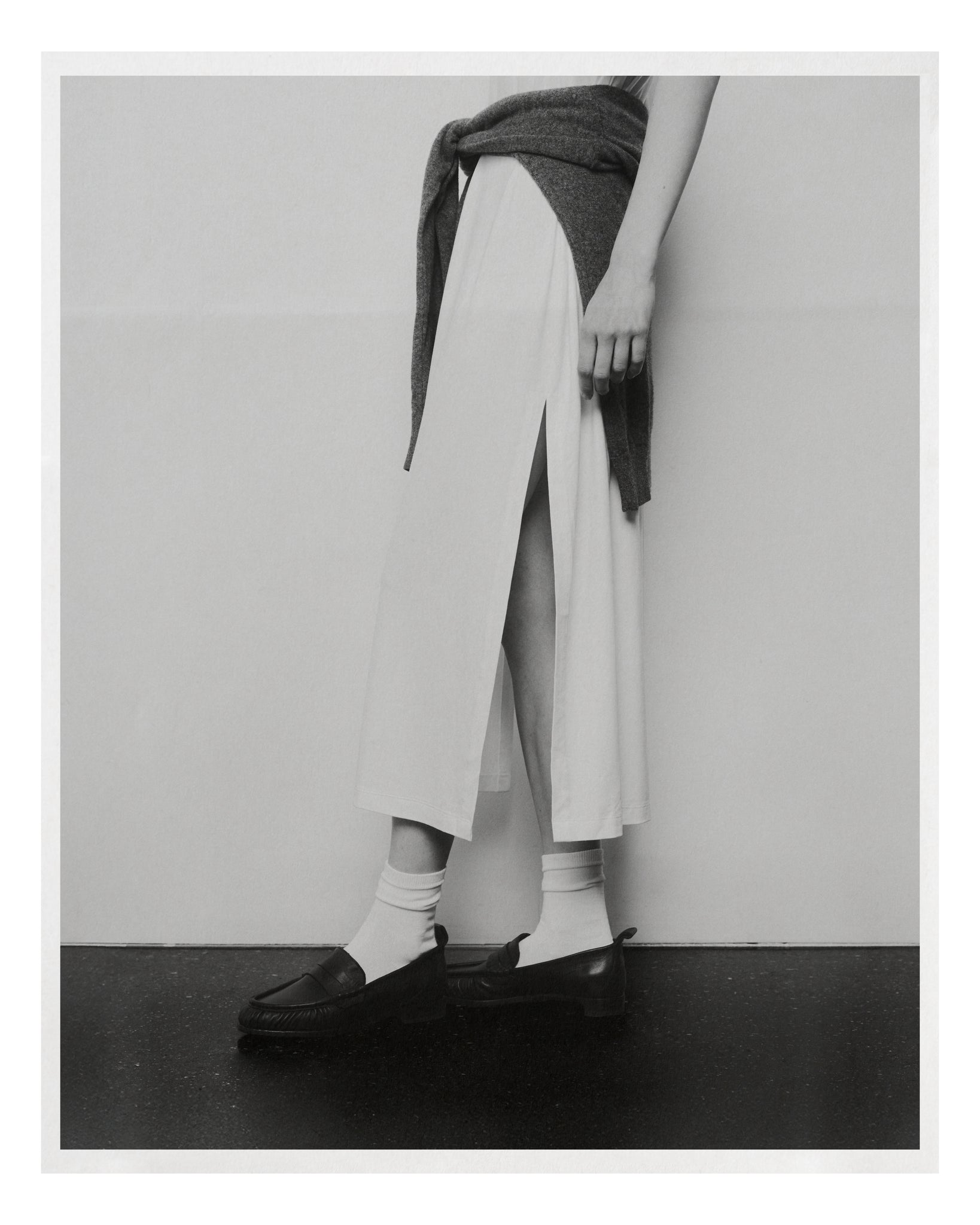 0055 COTTON DRESS CON MANGA BLANCO