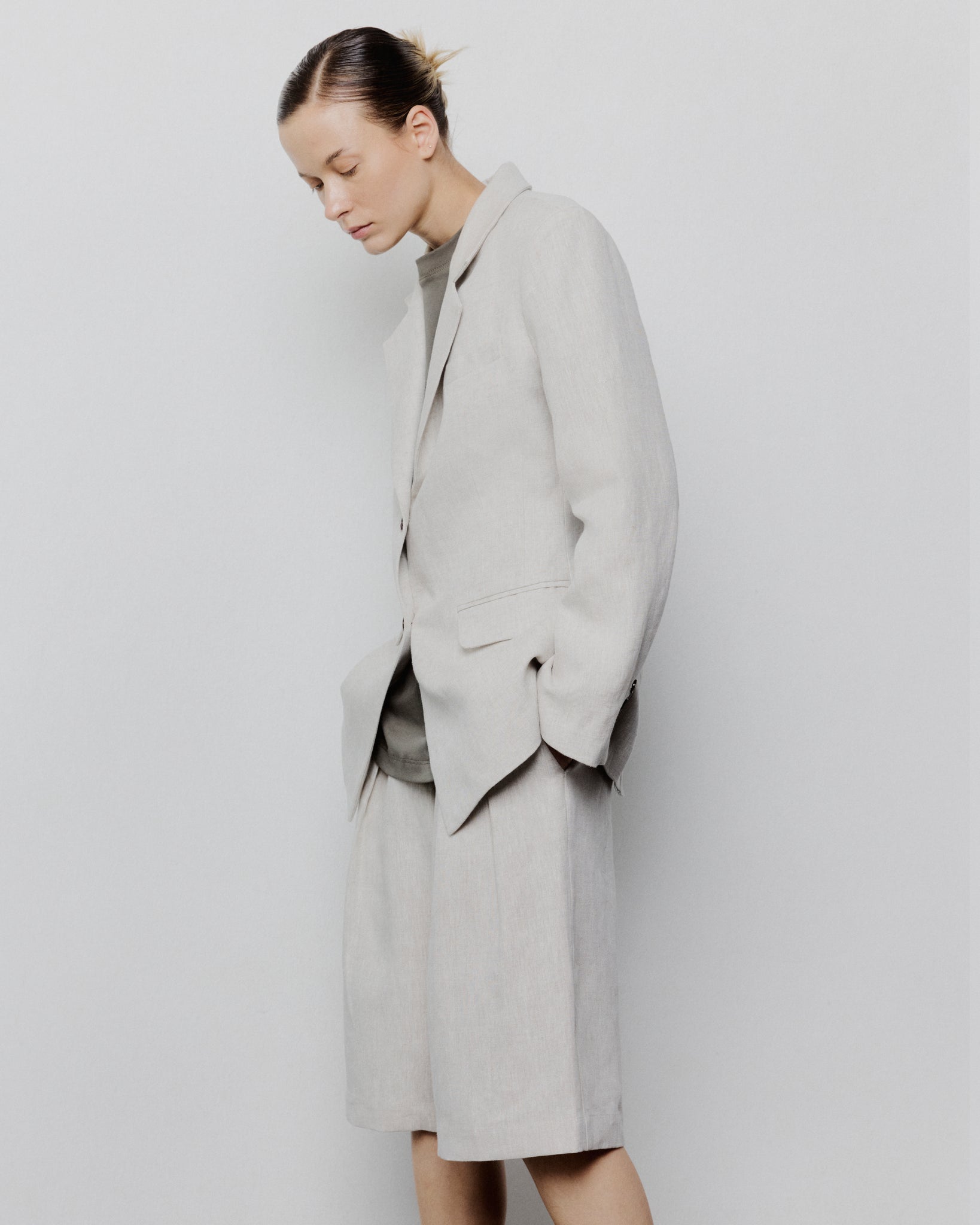 0030 BLAZER AJUSTADO LINO