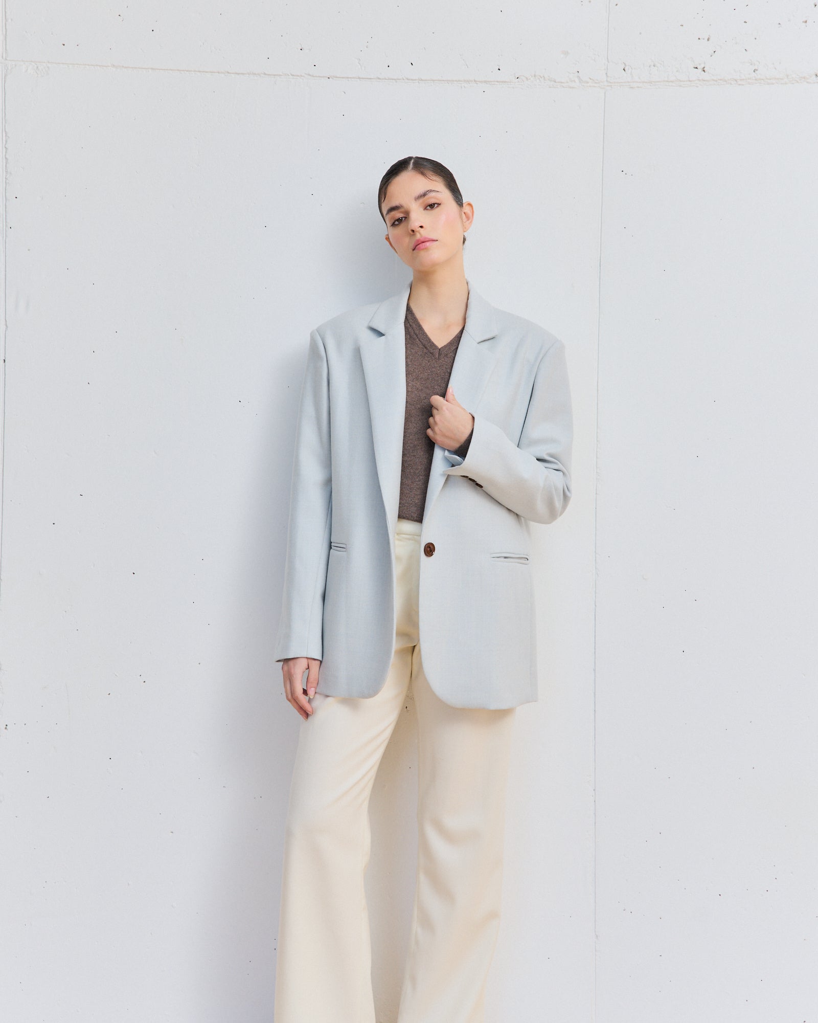 0008 BLAZER CELESTE LANA GRUESA