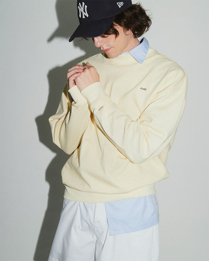 0010 UNISEX SWEATSHIRT BUTTER YELLOW
