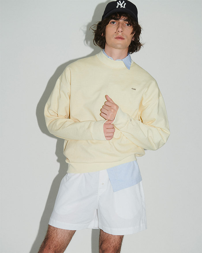 0010 UNISEX SWEATSHIRT BUTTER YELLOW